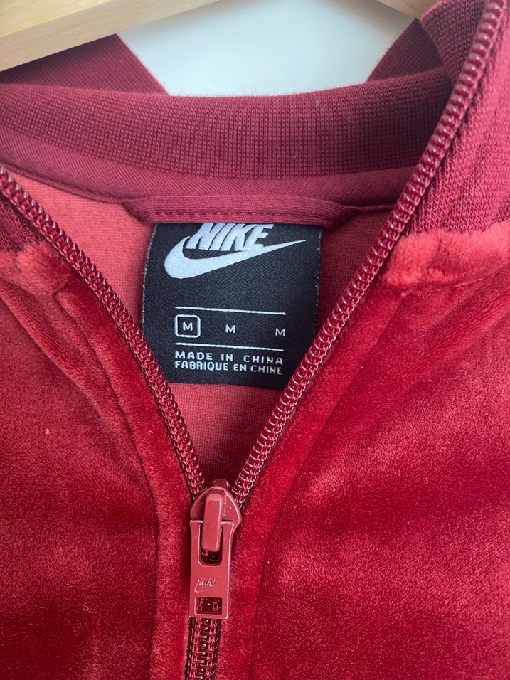 Bordo Nike Fermuarlı Kadın Sweatshirt - Görsel 2