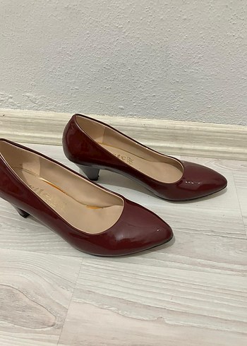 Diğer Bordo Rugan Stiletto Ofis Ayakkabısı