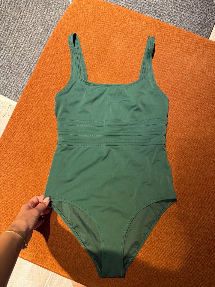 Yeşil İnce Askılı Kadın Mayo - Görsel 3