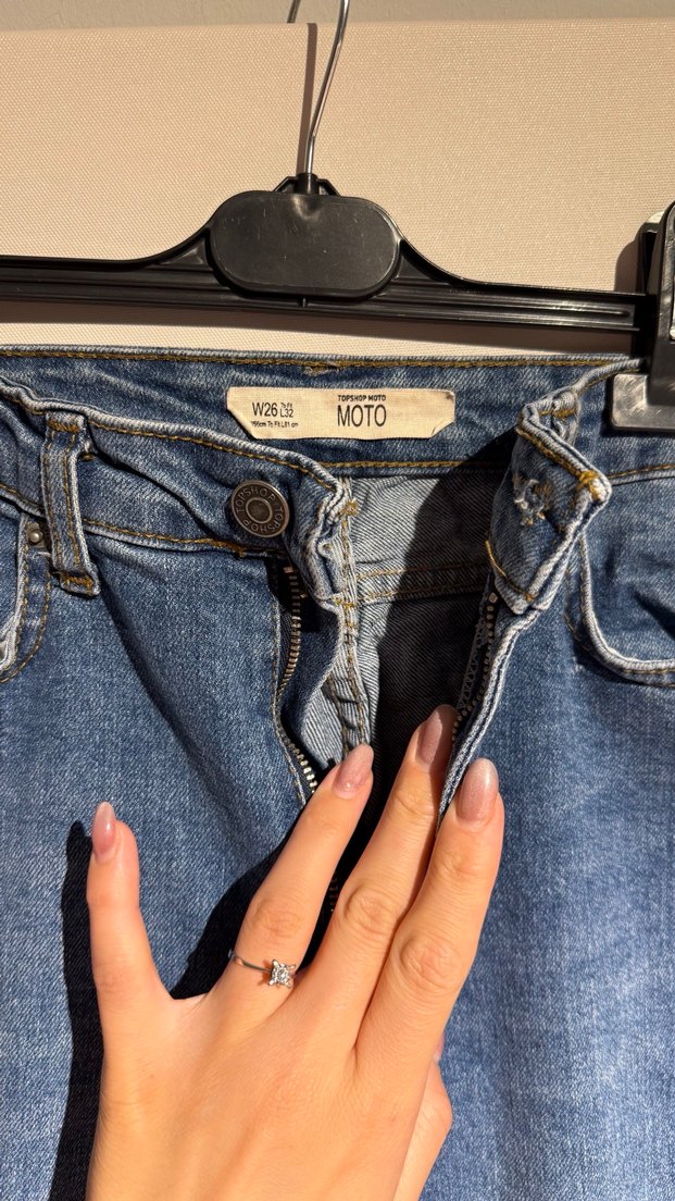 Kadın Lacivert Yırtık Detaylı Skinny Jean - Görsel 5