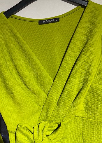 Yeşil Mini Kuşaklı Kadın Elbise - Görsel 4