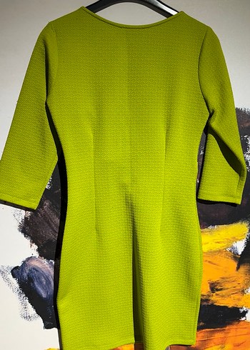 Yeşil Mini Kuşaklı Kadın Elbise - Görsel 5