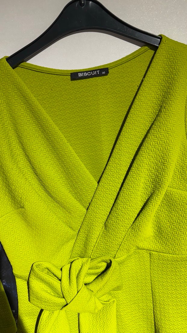 Yeşil Mini Kuşaklı Kadın Elbise - Görsel 4