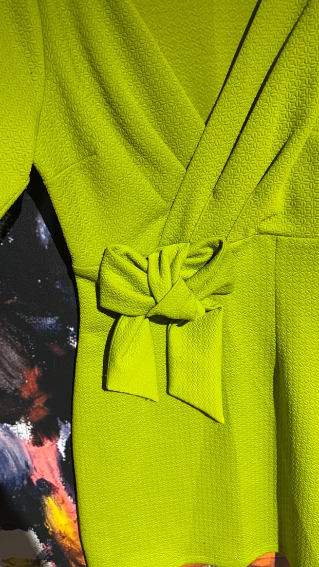 Yeşil Mini Kuşaklı Kadın Elbise - Görsel 2