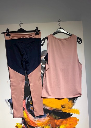 Kadın Pembe Baskılı Spor Takım - Görsel 7