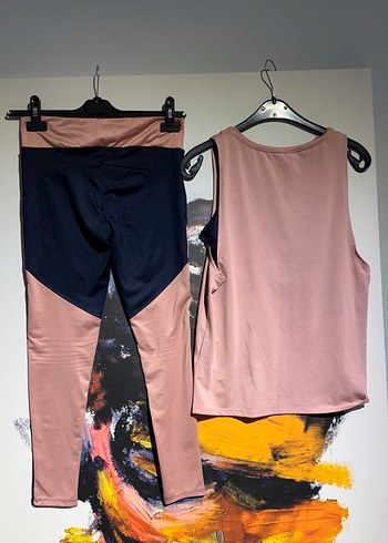 Kadın Pembe Baskılı Spor Takım - Görsel 10