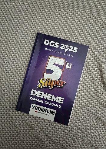DGS 2025 5'li Süper Deneme Kitabı