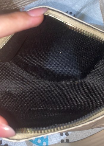  Beden Bej Deri Yılan Desenli Kadın Çantası