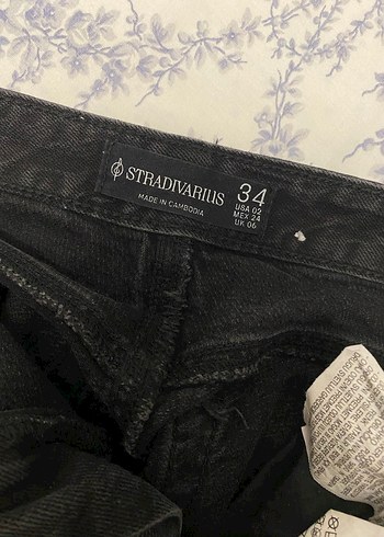 34 Beden Stradivarius Siyah D98 Jean