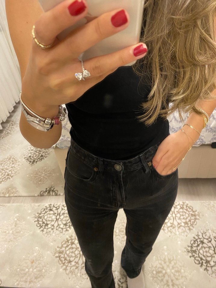 Stradivarius Siyah D98 Jean - Görsel 2