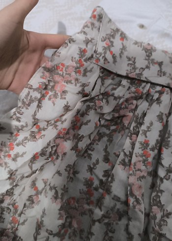 Dantel Detaylı Nakışlı vintage etek - Görsel 2