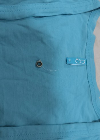 bebek mavisi crop üst - Görsel 2