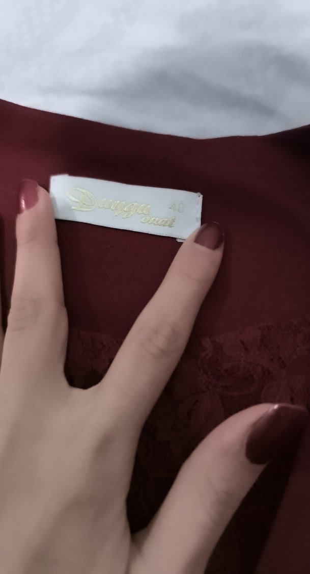 Bordo Kadın Düğmeli Blazer Ceket - Görsel 3