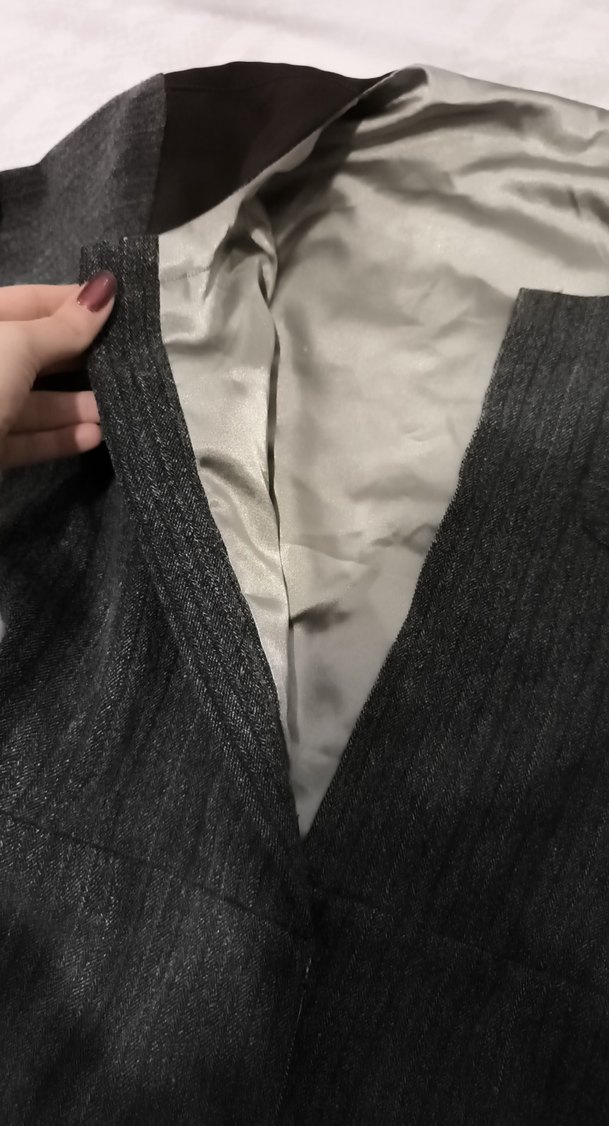 Gri Midi Boy  Ceket - Görsel 2