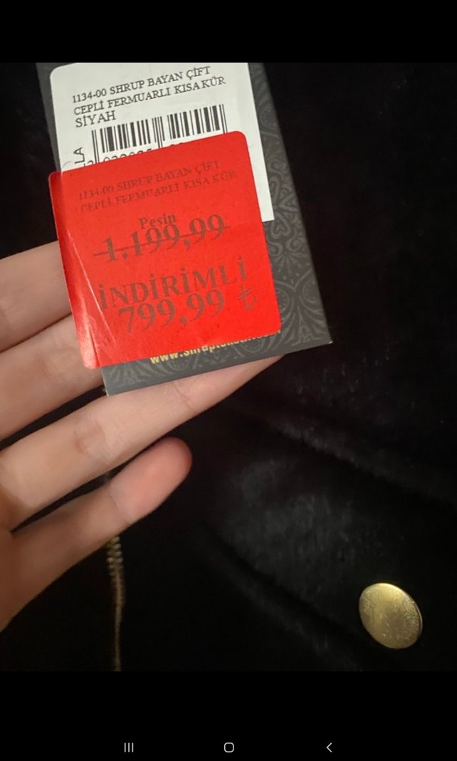 Kürklü Siyah Mini Kadın Ceket - Görsel 2