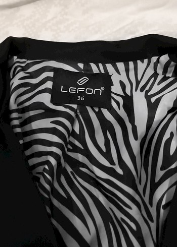 Düğmeli Siyah Kadın Blazer Ceket - Görsel 2