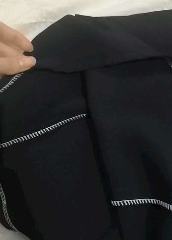 Siyah Uzun Kollu Düğmeli tunik gömlek - Görsel 2