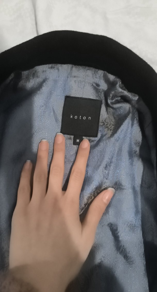 Koton Gri Düğmeli Midi erkek kaban - Görsel 3