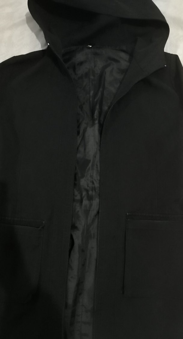 Düğmeli Siyah Uzun Kadın Goth Kaban - Görsel 2