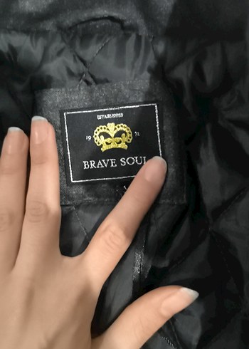 Düğmeli Siyah Kadın Kışlık Ceket - Görsel 4