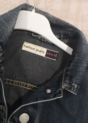 Kadın Gri Düğmeli Denim Ceket - Görsel 3