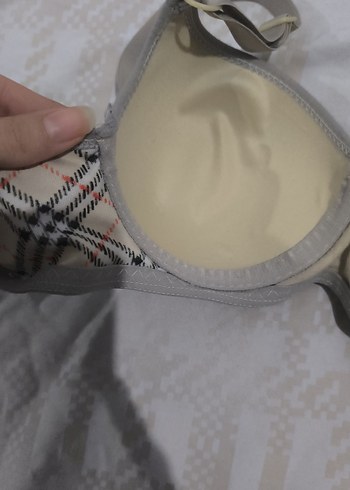 Bej Ekose Desenli Midi Sütyen - Görsel 2