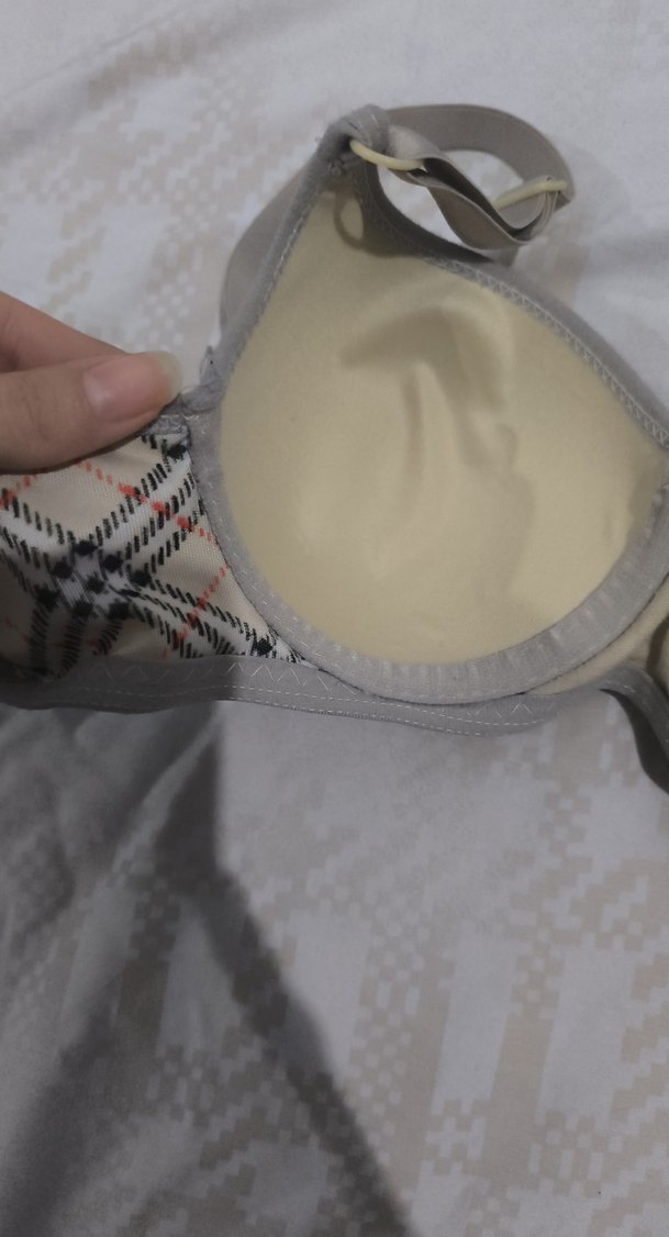 Bej Ekose Desenli Midi Sütyen - Görsel 2