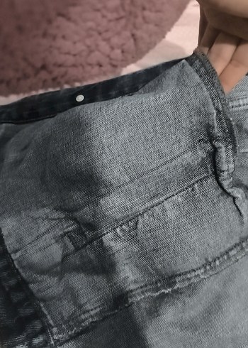 Düğmeli Kadın Kot Ceket - Görsel 3