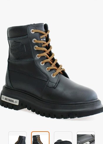 Harley Davidson Siyah Kadın Biker Bot - Görsel 4