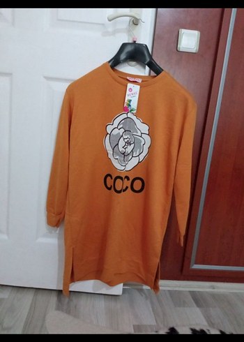Kadın Kahverengi Uzun Kollu Triko Sweatshirt