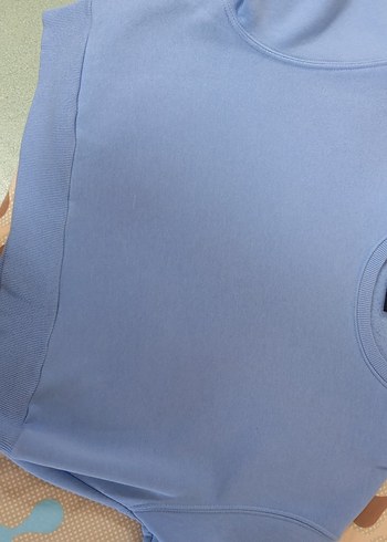 Mavi Rahat Kesim Kadın Sweatshirt - Görsel 2