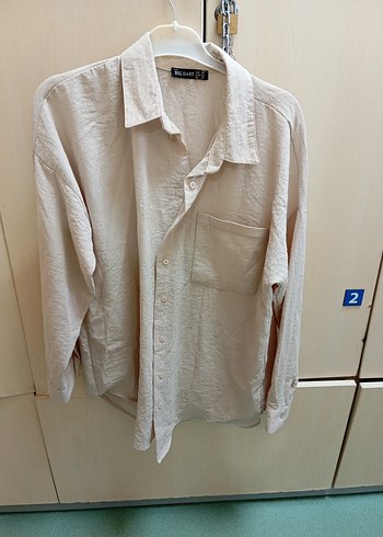 Bej Bol Kesim Kadın Keten Pantolon - Görsel 2