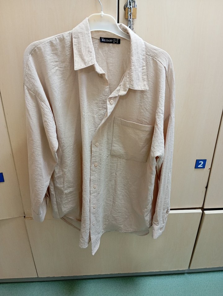 Bej Bol Kesim Kadın Keten Pantolon - Görsel 2