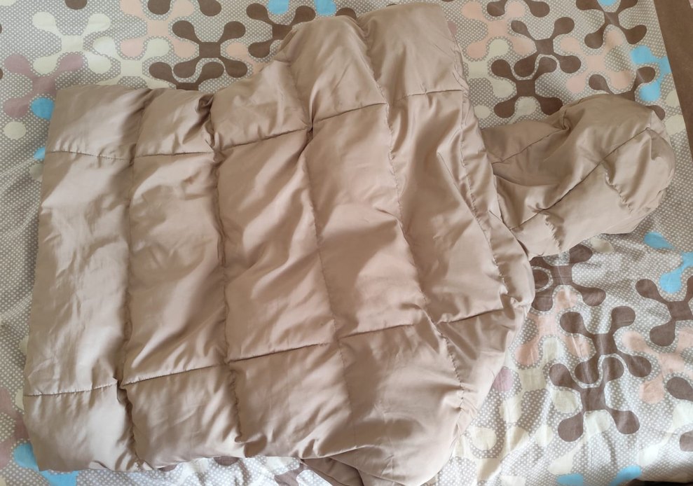 Bej Kapitone Kadın Kışlık Midi Mont - Görsel 2