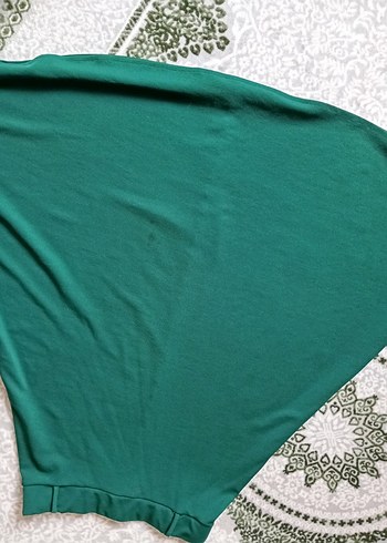 Erkek Turkuaz Uzun Kollu Basic Sweatshirt - Görsel 2