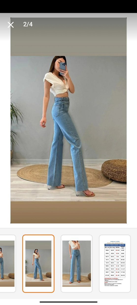 Mavi Normal Boy Regular Fit Kadın Kot Pantolon - Görsel 4