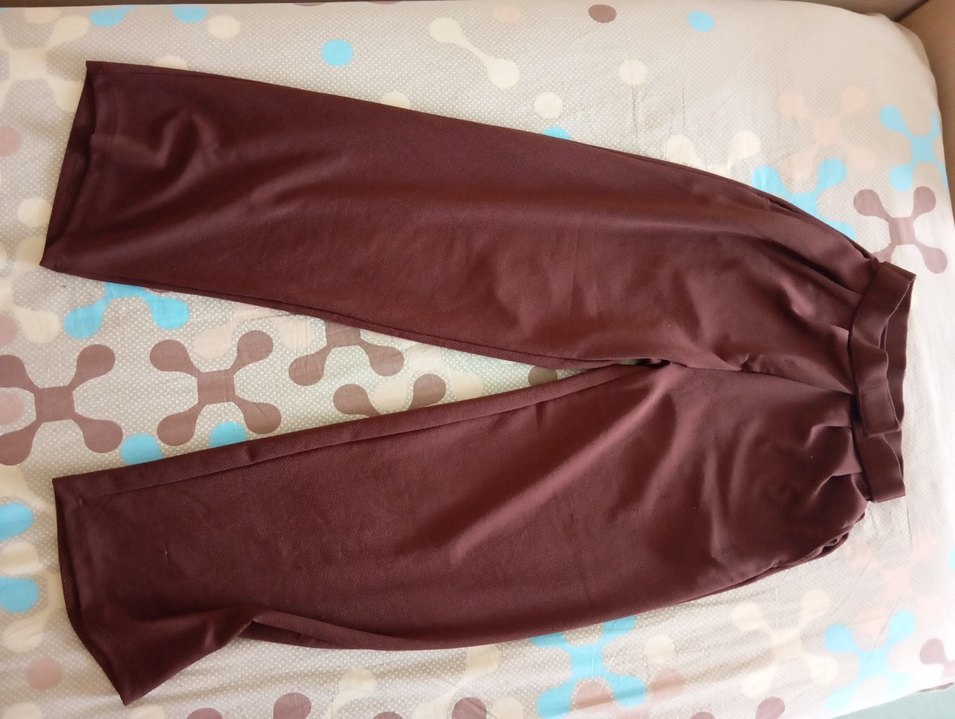 Kahverengi Midi Kumaş Kadın Pantolon - Görsel 3