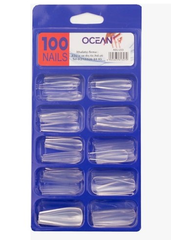 Ocean 100'lü Şeffaf Takma Tırnak