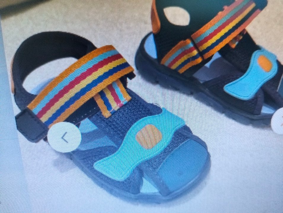 Çok Renkli Erkek Çocuk Sandalet Velcro Bantlı - Görsel 4