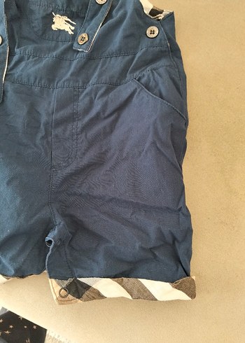 Erkek Çocuk Lacivert Denim Askılı Tulum - Görsel 3