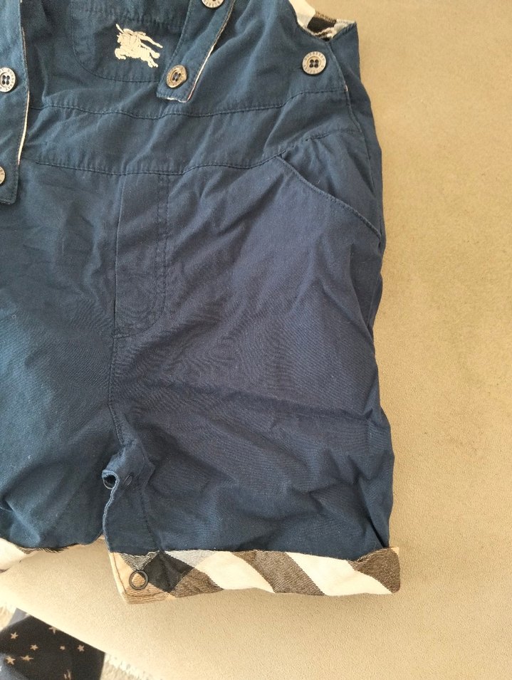 Erkek Çocuk Lacivert Denim Askılı Tulum - Görsel 3