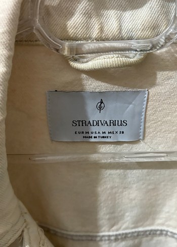 Bej Düğmeli Kadın Denim Ceket - Görsel 2