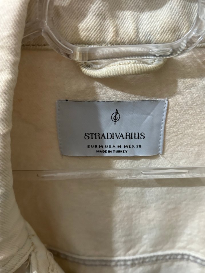 Bej Düğmeli Kadın Denim Ceket - Görsel 2