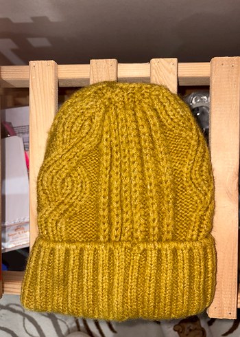 Kadın Bohem Örgü Bere - Haki - Görsel 3