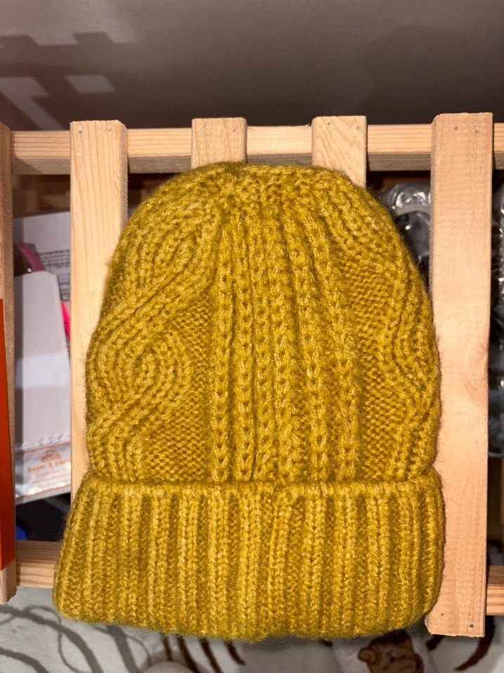 Kadın Bohem Örgü Bere - Haki - Görsel 3