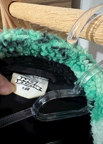 Yeşil  Peluş Ceket - Görsel 2