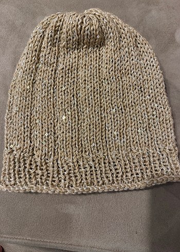 Bej Örgü Kadın Bere - Görsel 2