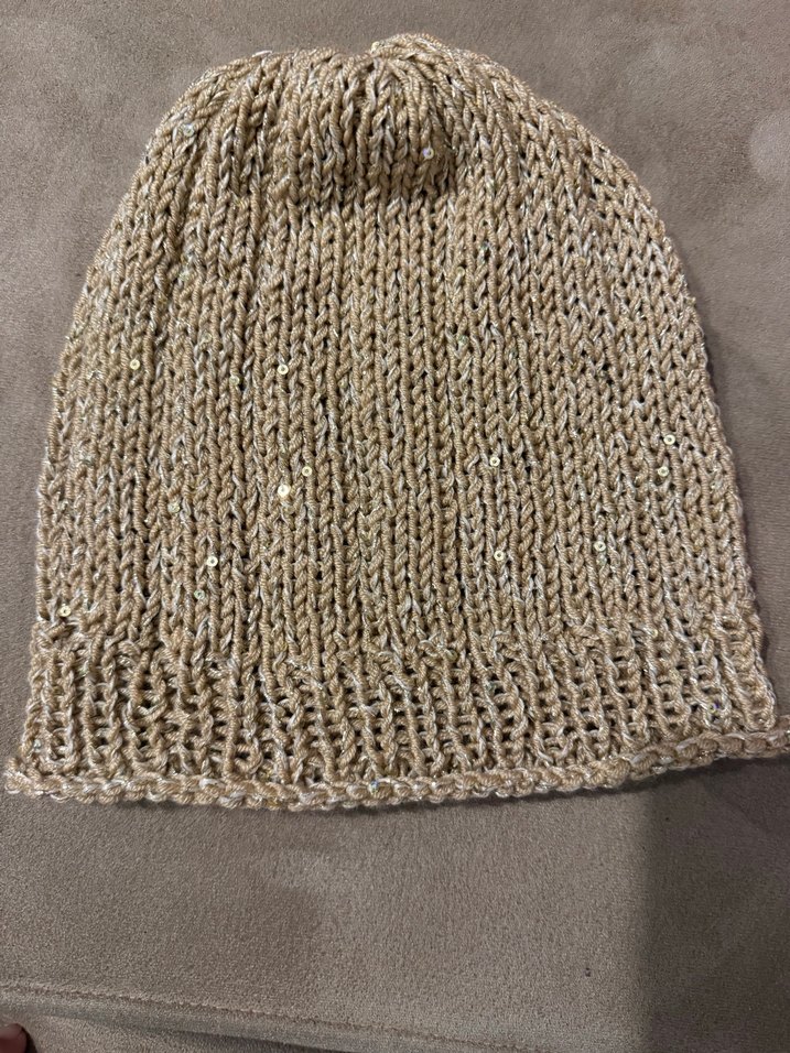 Bej Örgü Kadın Bere - Görsel 2