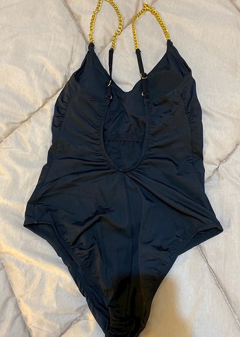 Zincir Detaylı Siyah Kadın Mayo - Görsel 3