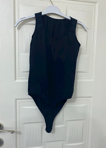 Siyah bisiklet Yaka Kolsuz Body /zıbın - Görsel 2